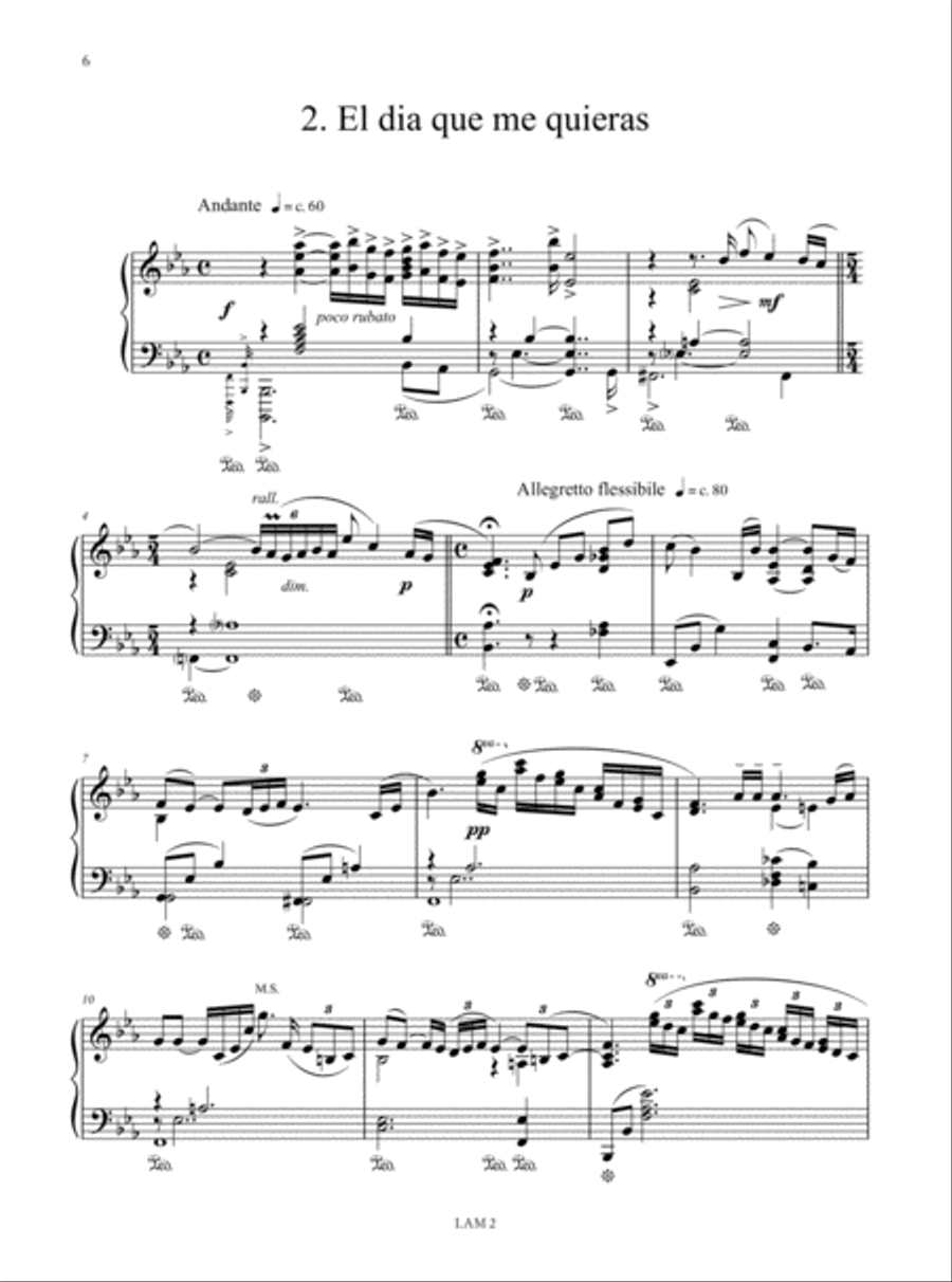 Bacalov Plays Gardel. Selected Greatest Hits by Carlos Gardel arranged for Piano Solo by Luis Bacalov Piano Solo scores gallery preview page 3