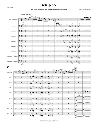 Refulgence for Solo Trombone and 8-part Trombone Ensemble