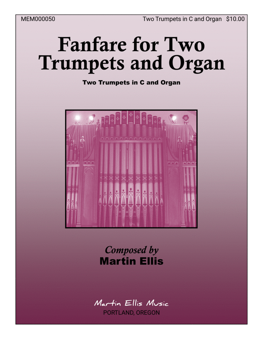 Fanfare for Two Trumpets and Organ Trumpet Duet scores gallery preview page 1