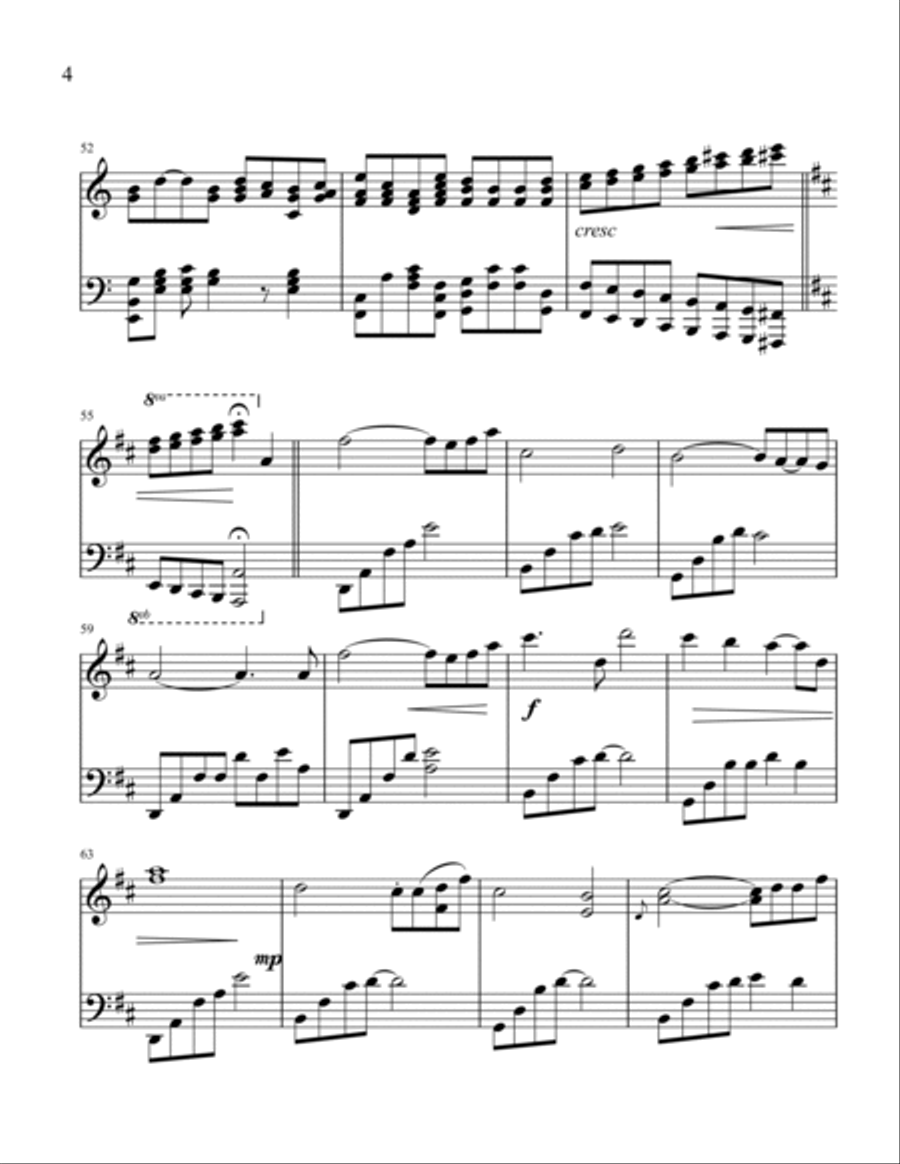 Serenity Piano Solo scores gallery preview page 4
