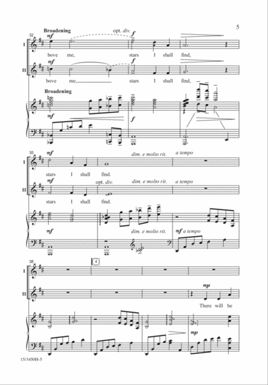 Stars I Shall Find 2-Part scores gallery preview page 5