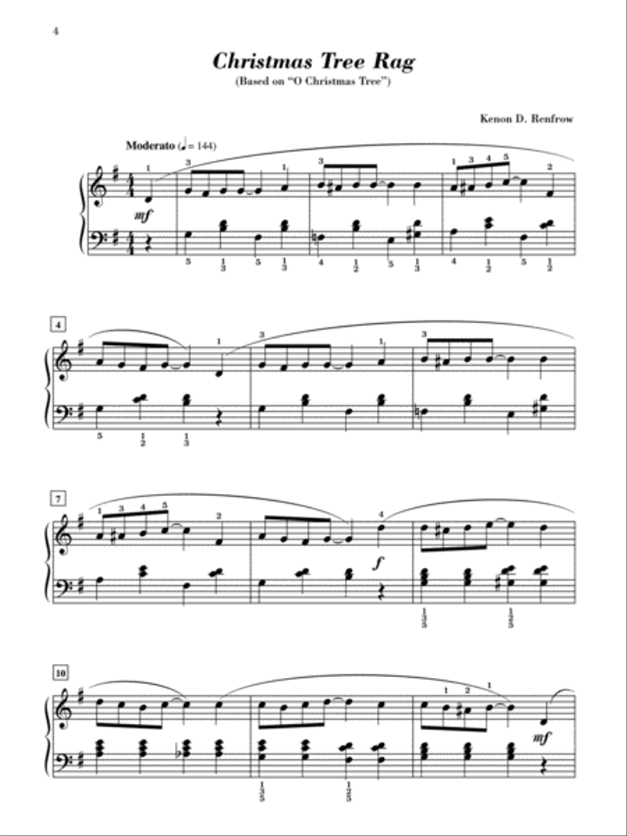 A Ragtime Christmas Piano Solo scores gallery preview page 3