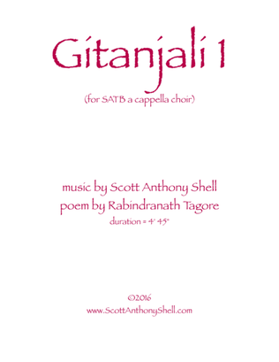 Gitanjali 1 (SATB a cappella choir)