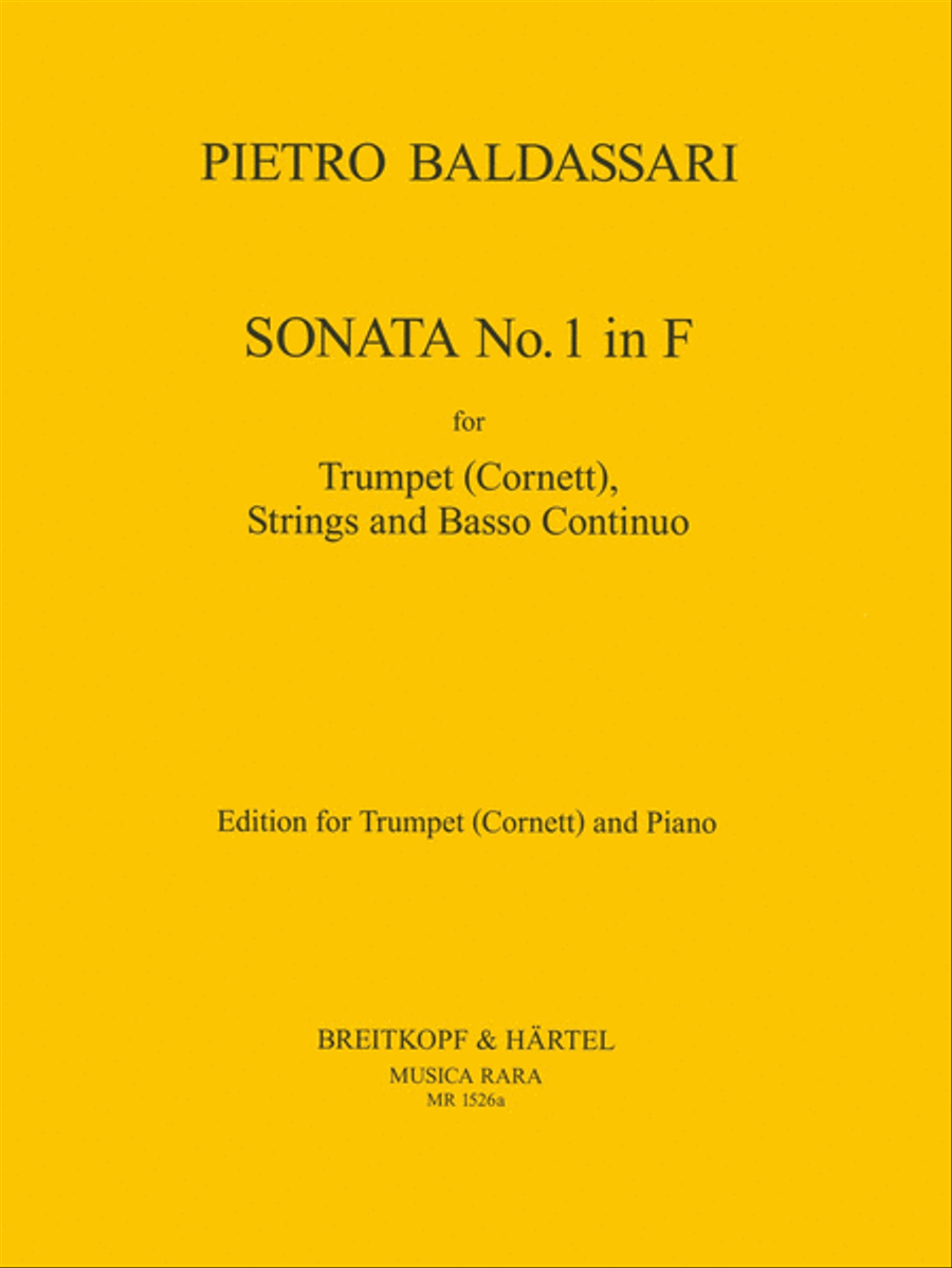 Sonata No. 1 in F Trumpet Solo scores gallery preview page 1