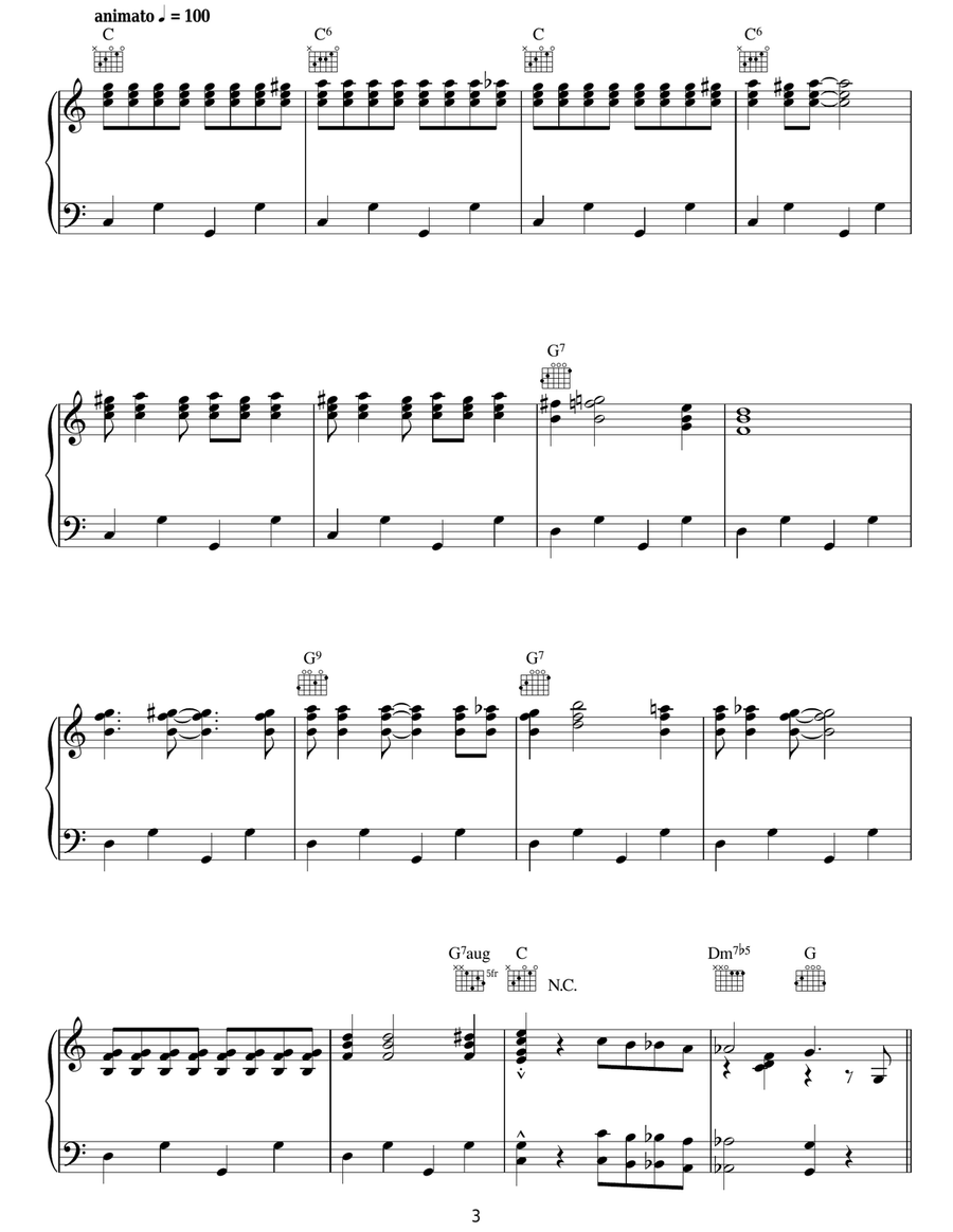 The Third Man (The Harry Lime Theme) Piano Solo scores gallery preview page 3