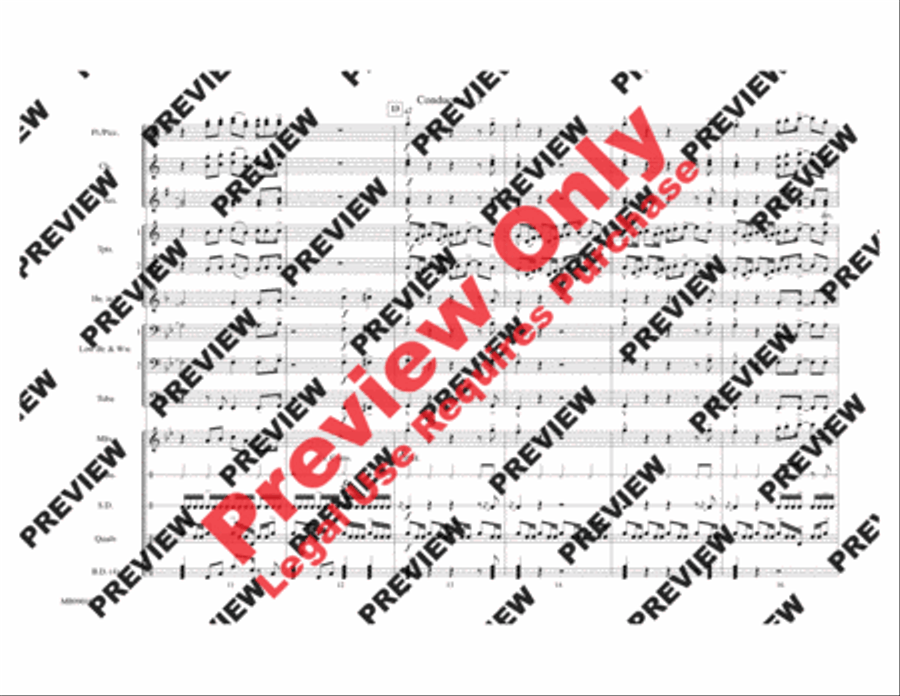 Conga Conga Marching Band scores gallery preview page 11