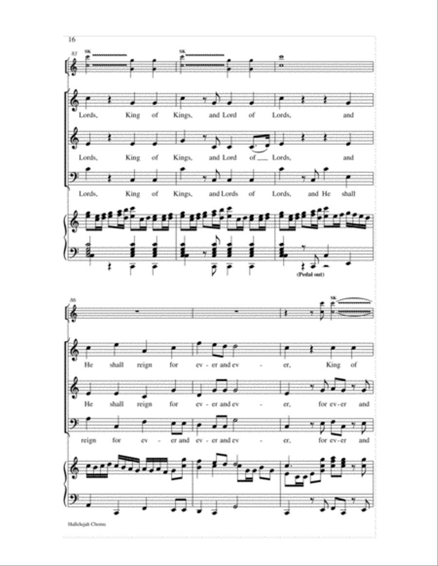 Hallelujah Chorus-SAB-Digital Download 3-Part scores gallery preview page 16