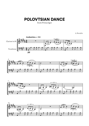 Polovtsian Dance (from Prince Igor) (for Clarinet and Bassoon)