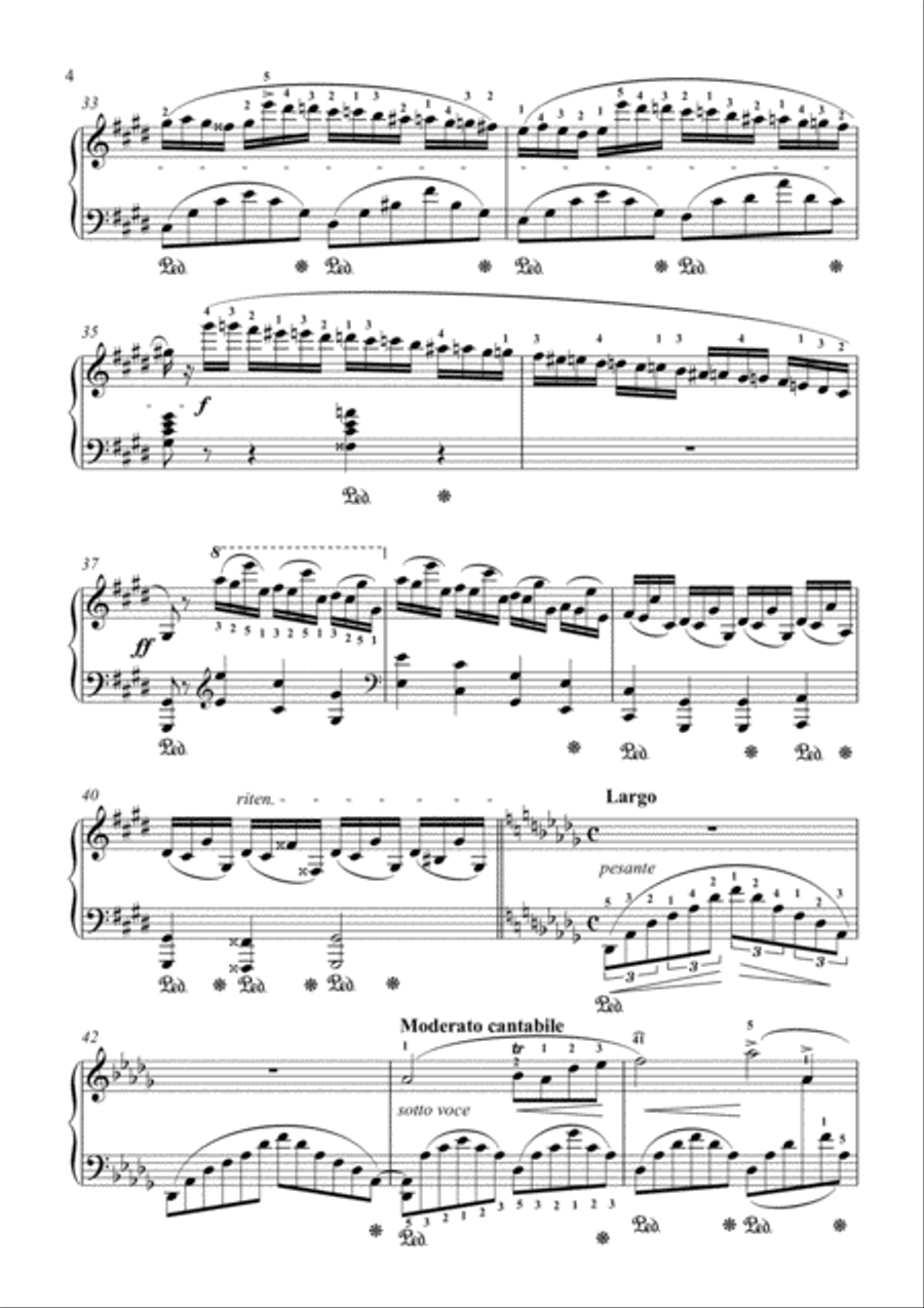 Chopin - Fantaisie-Impromptu Piano Solo scores gallery preview page 5