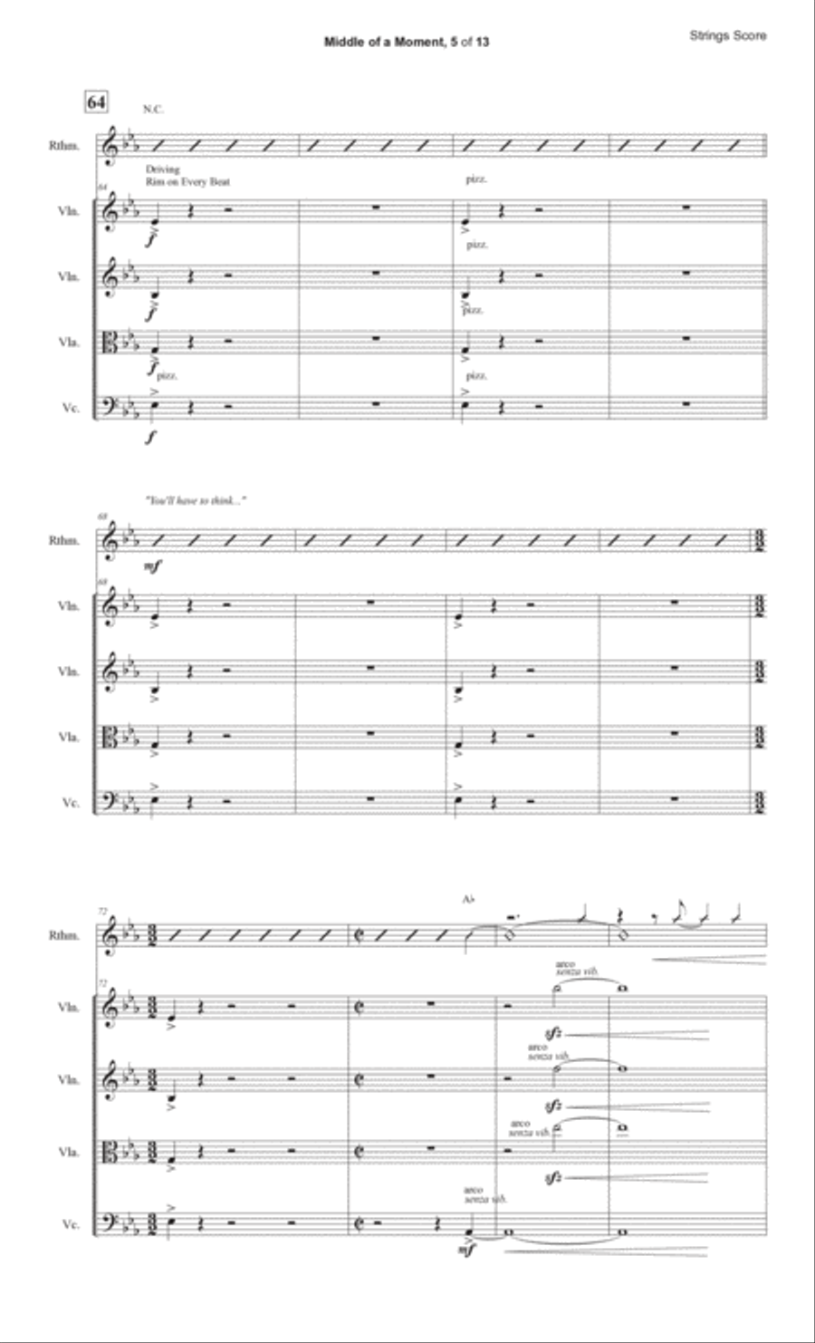 Middle Of The Moment Middle Of The Moment Cello scores gallery preview page 5