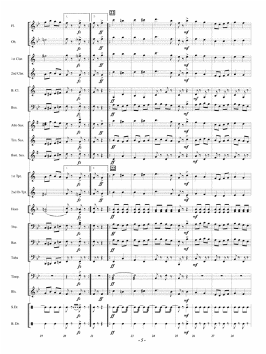 Vivo! Vivo! Concert Band scores gallery preview page 4