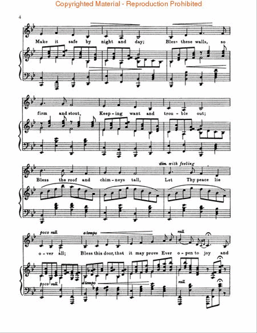 Bless This House Bless This House Low Voice scores gallery preview page 3