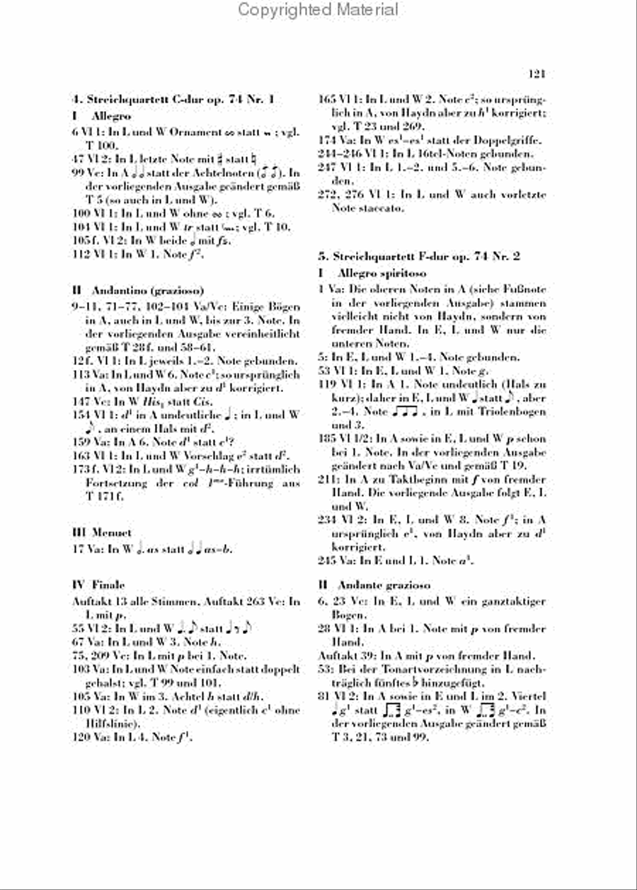 String Quartets, Vol. IX, Opus 71 and 74 (Apponyi-Quartets) String Quartet scores gallery preview page 6