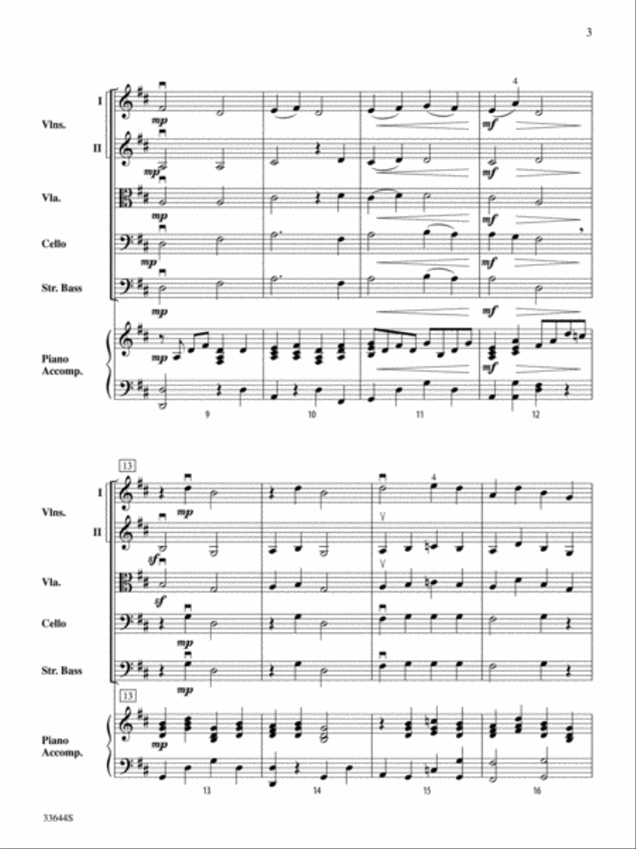 Dodo L'enfant Dors (Sleep, Baby Sleep) Dodo L'enfant Dors (Sleep, Baby Sleep) String Orchestra scores gallery preview page 3