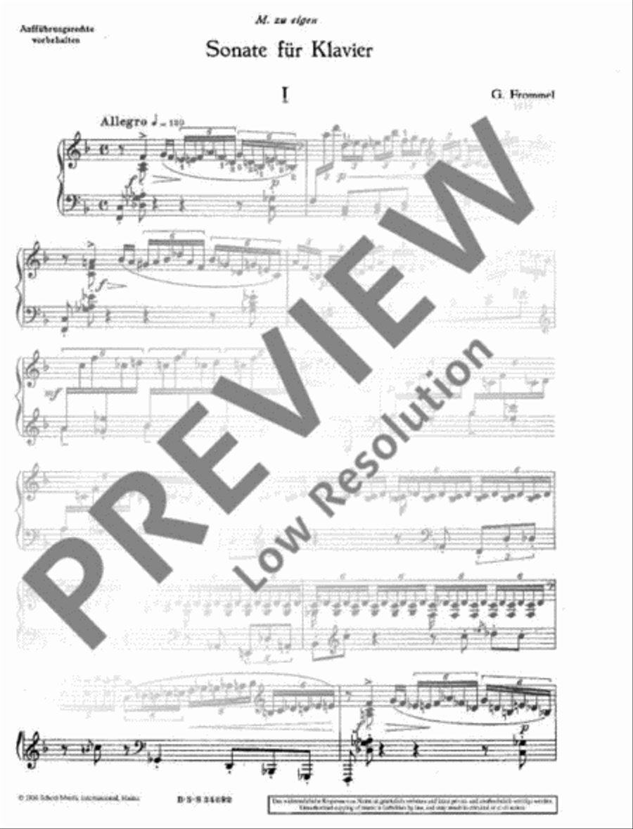 Sonata for Piano Piano Solo scores gallery preview page 4
