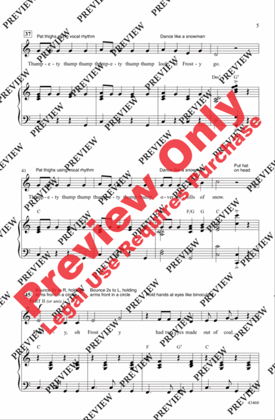 Frosty the Snowman 2-Part scores gallery preview page 5