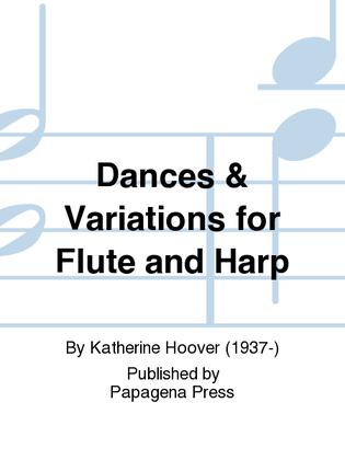 Book cover for Dances & Variations for Flute and Harp