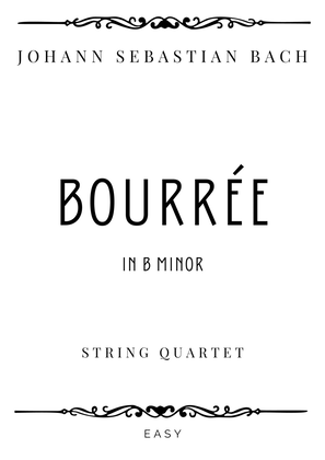 J.S. Bach - Bourrée from Violin Partita No.1 in B minor - Easy