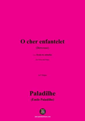 Paladilhe-O cher enfantelet(Berceuse),in F Major