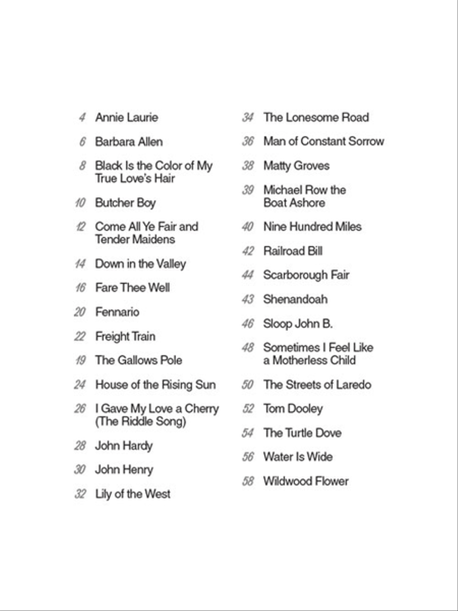 30 Easy Folk Guitar Solos Acoustic Guitar scores gallery preview page 3
