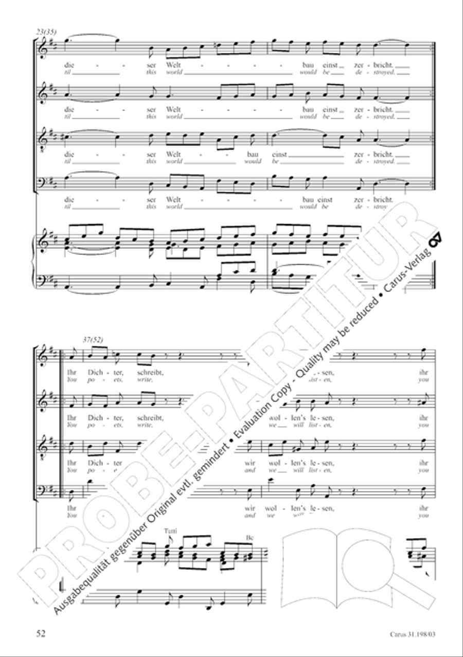Let, Princess, let but one more ray (Lass, Furstin, lass noch einen Strahl) 4-Part scores gallery preview page 53