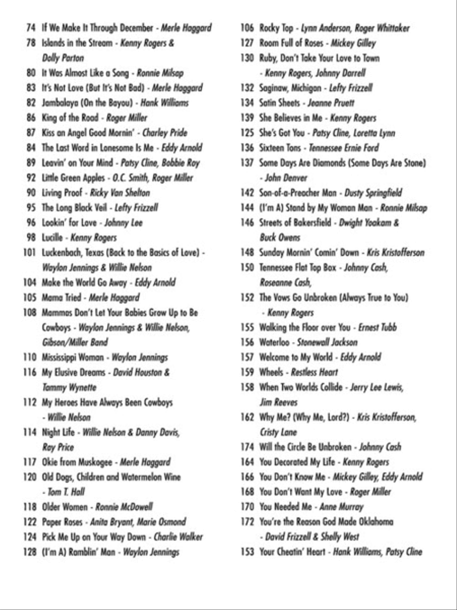 The Classic Country Book Electric Guitar scores gallery preview page 3