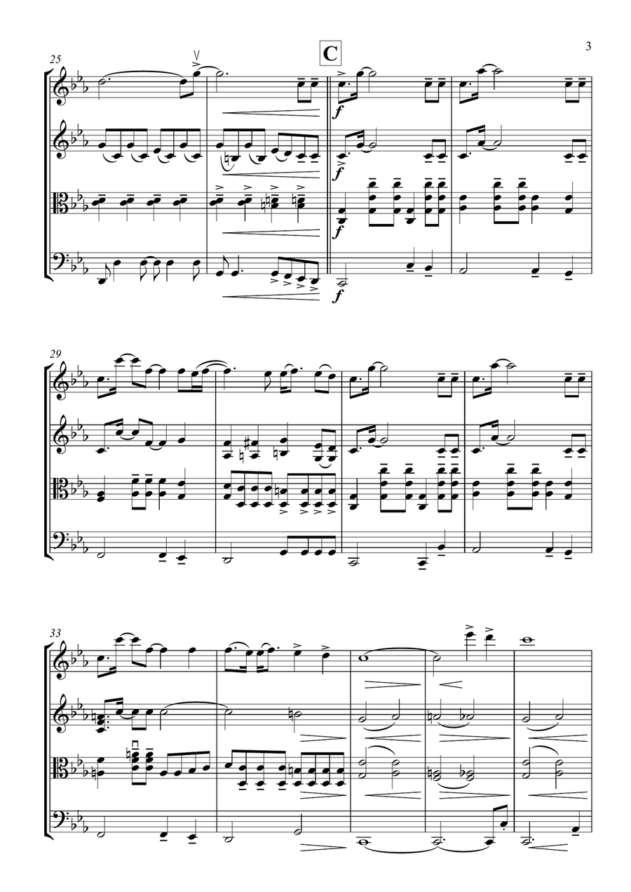 Skyfall String Quartet scores gallery preview page 3