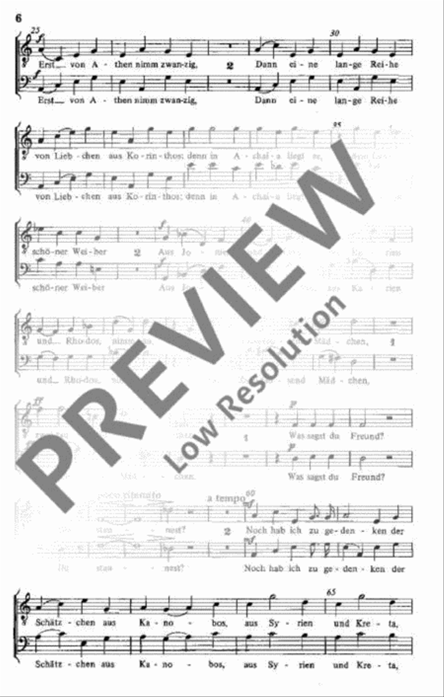 Drei antike Gesänge 4-Part scores gallery preview page 6