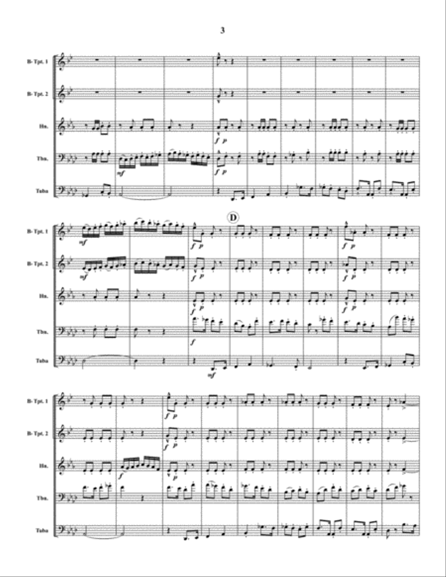 Patterson Polka Patterson Polka Brass Quintet scores gallery preview page 4
