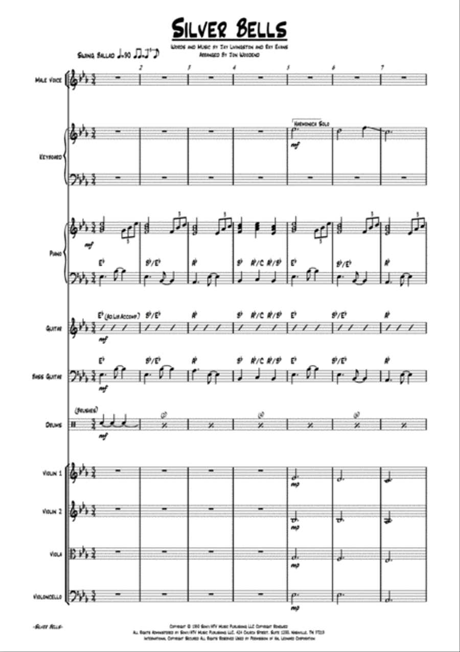 Silver Bells Silver Bells Large Ensemble scores gallery preview page 4