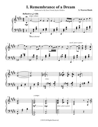 Piano Sonata No. 1 Movement 1 "Remembrance of a Dream"