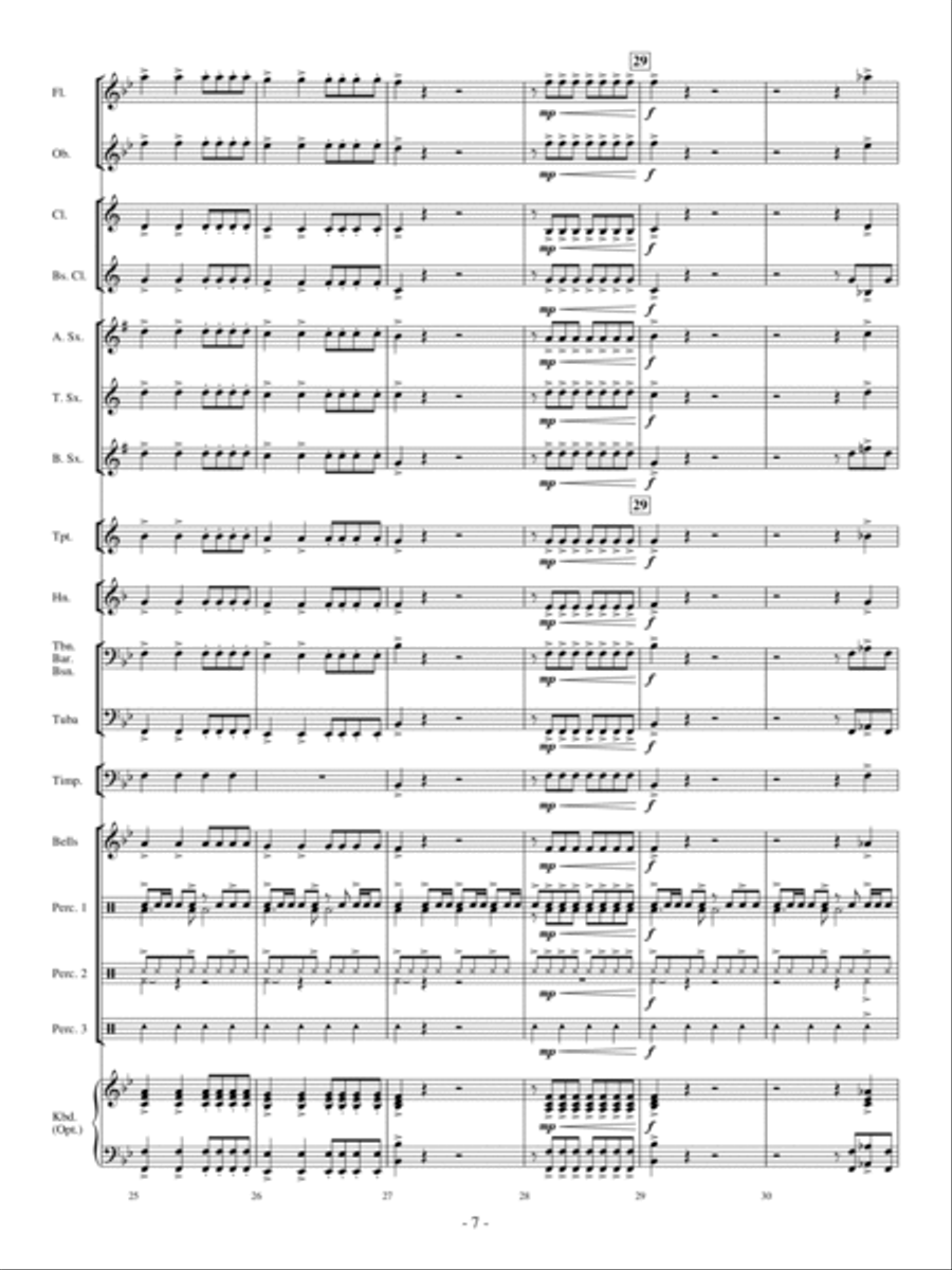 Drummin' Surf-ari Concert Band scores gallery preview page 6