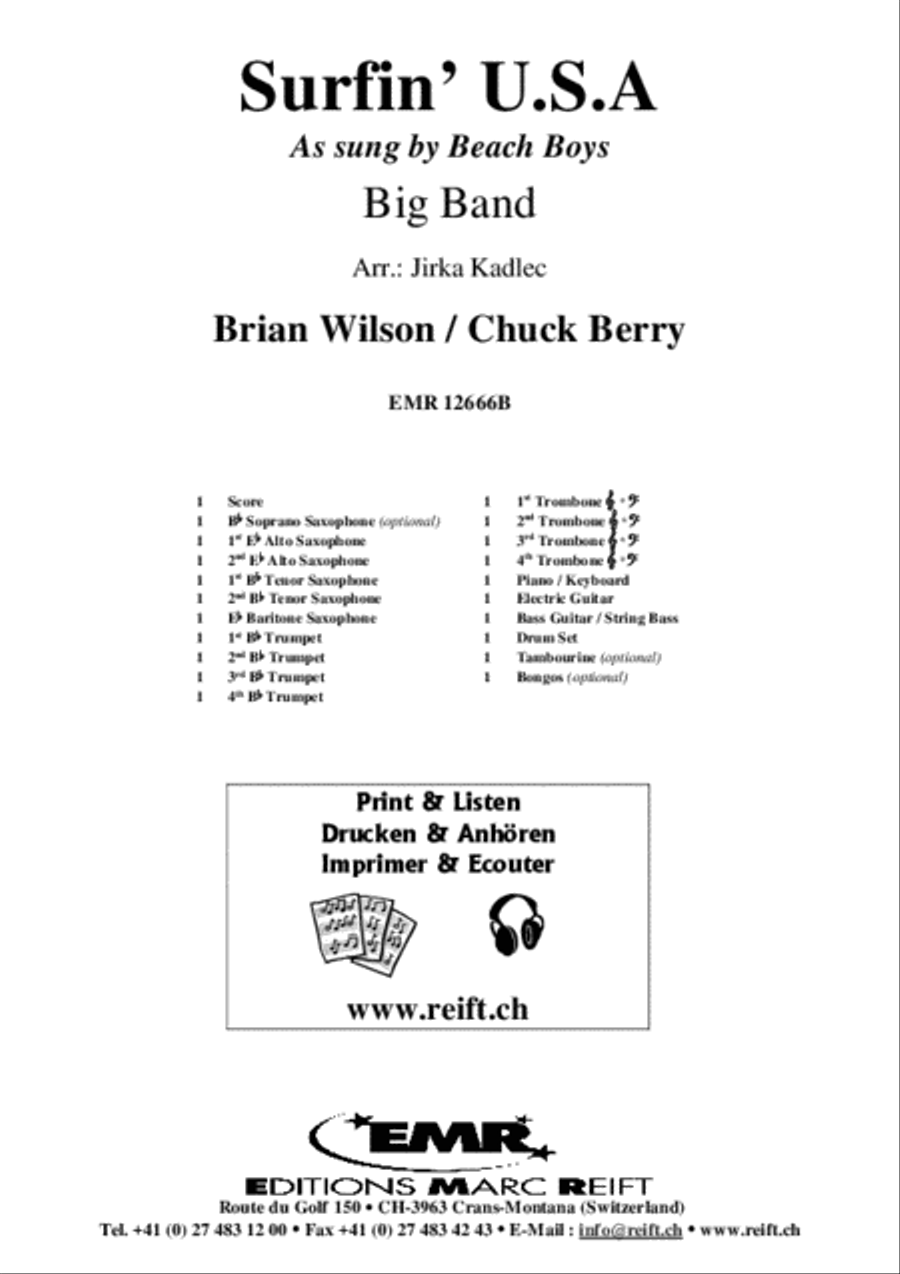 Surfin' U.S.A Big Band scores gallery preview page 2