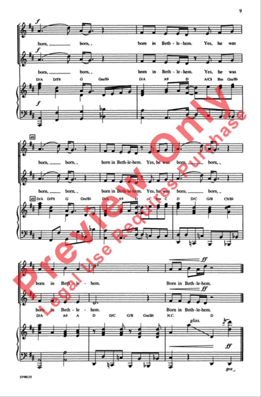 Children, Go Where I Send Thee 2-Part scores gallery preview page 8
