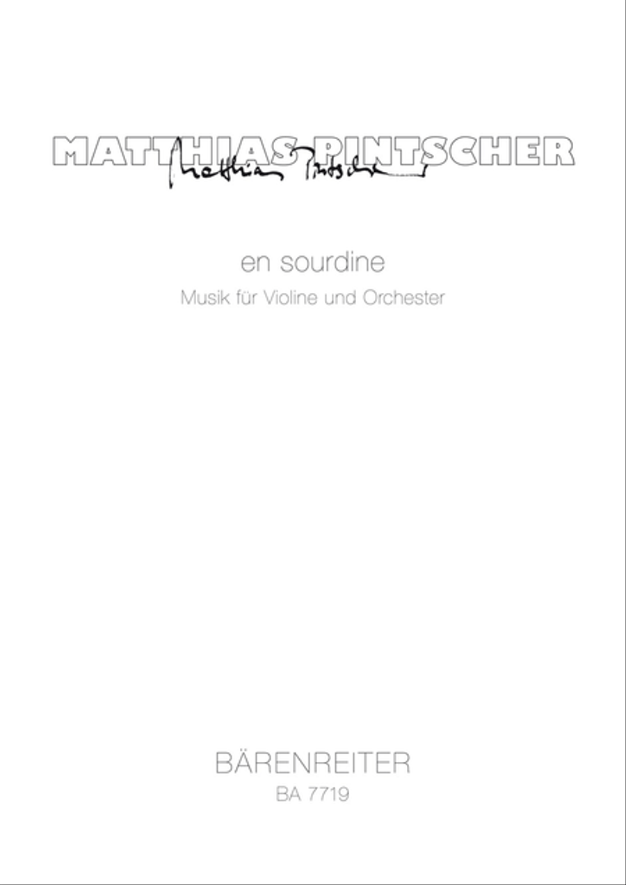 en sourdine (2002) Orchestra scores gallery preview page 1