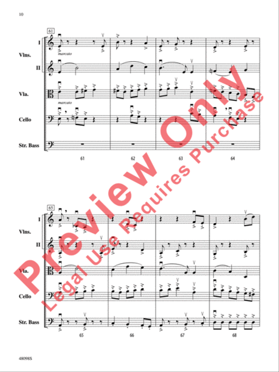Aberrations String Orchestra scores gallery preview page 11