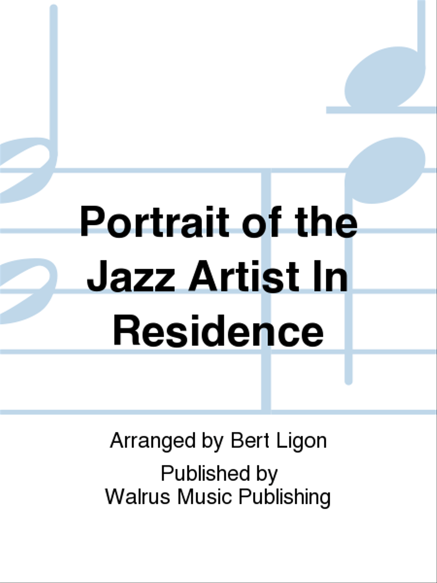 Portrait of the Jazz Artist In Residence Big Band scores gallery preview page 1