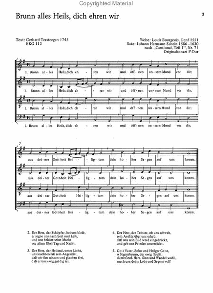 Geistliche Chormusik zum Sonntag Trinitatis