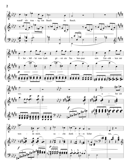 BRAHMS:Die Mainacht, Op. 43 no. 2 (in 9 keys: A-flat, G, F-sharp, F, E, E-flat, D, C-sharp, C major)