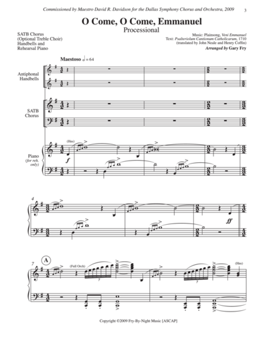 O Come, O Come, Emmanuel 4-Part scores gallery preview page 2