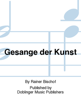 Book cover for Gesange der Kunst