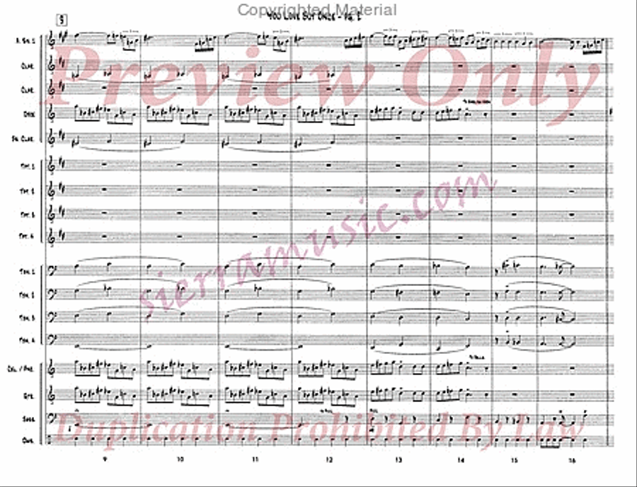 You Love But Once Big Band scores gallery preview page 3