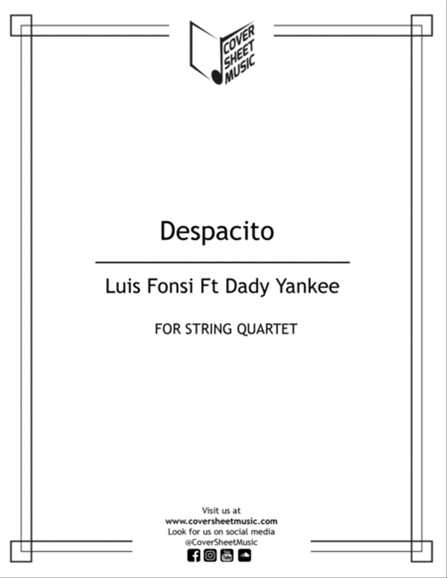 Despacito Despacito String Quartet scores gallery preview page 1