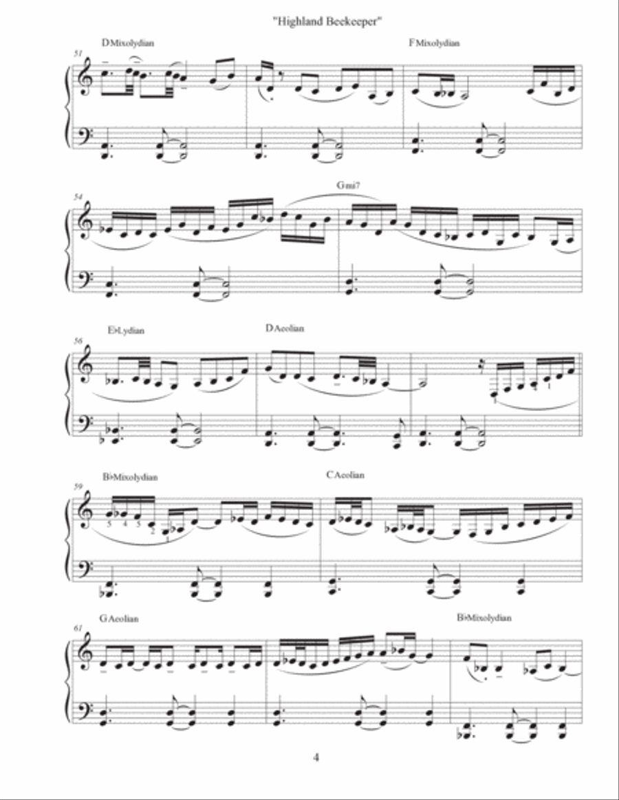 Highland Bee Keeper - Etude #11 Piano Method scores gallery preview page 4