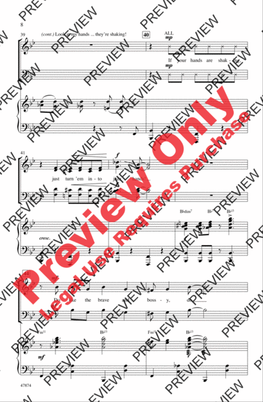 Zazz 4-Part scores gallery preview page 8