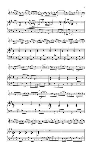 Bach Sonata 5 for flute and piano in E