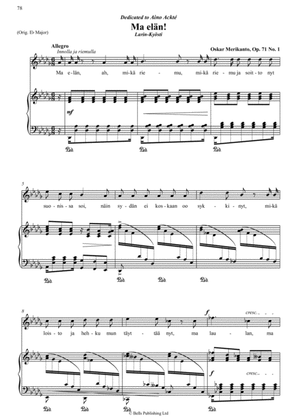 Ma elan!, Op. 71 No. 1 (D-flat Major)