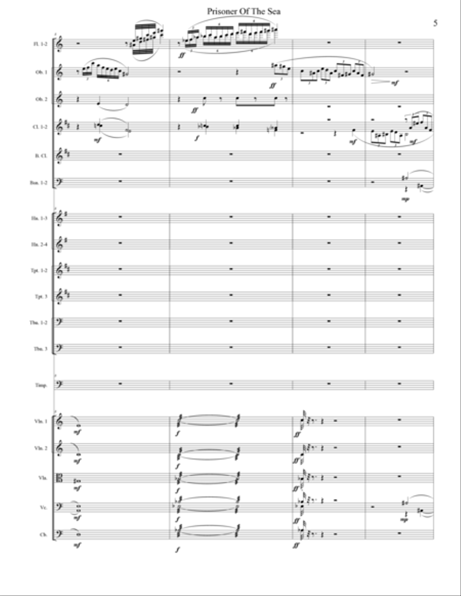 Prisoner Of The Sea Prisoner Of The Sea Full Orchestra scores gallery preview page 6