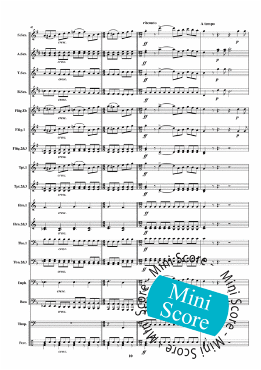 Regina Coeli Regina Coeli Fanfare Band scores gallery preview page 16