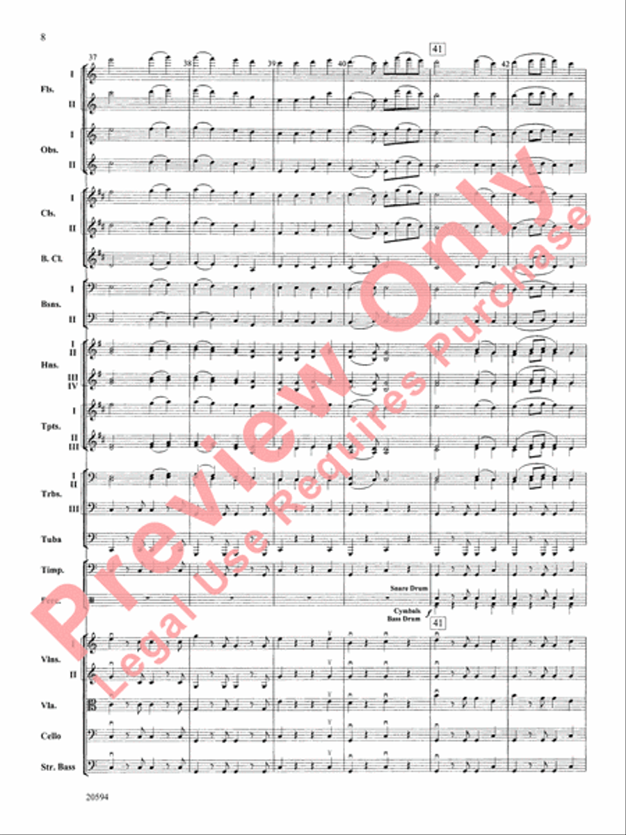Symphony No. 9 (Fourth Movement) Full Orchestra scores gallery preview page 9